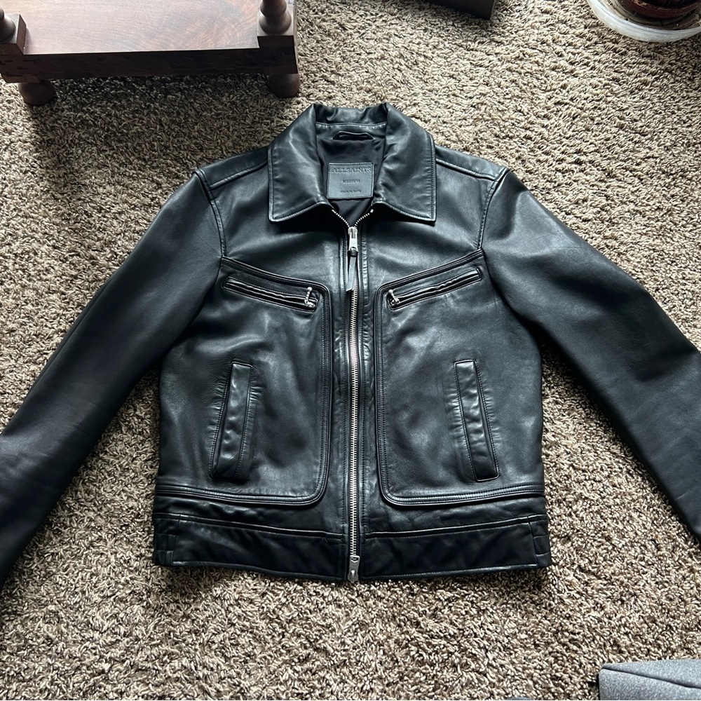 AllSaints Ren Leather jacket size medium